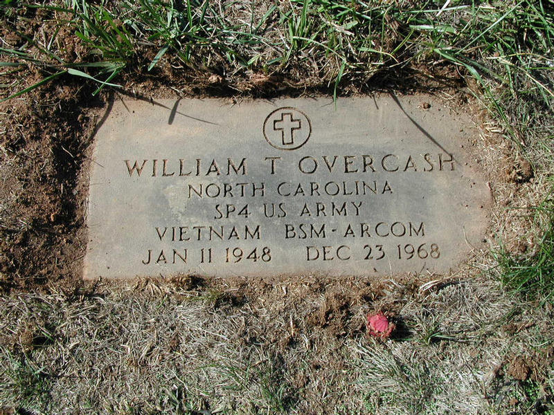 William Overcash tombstone 1