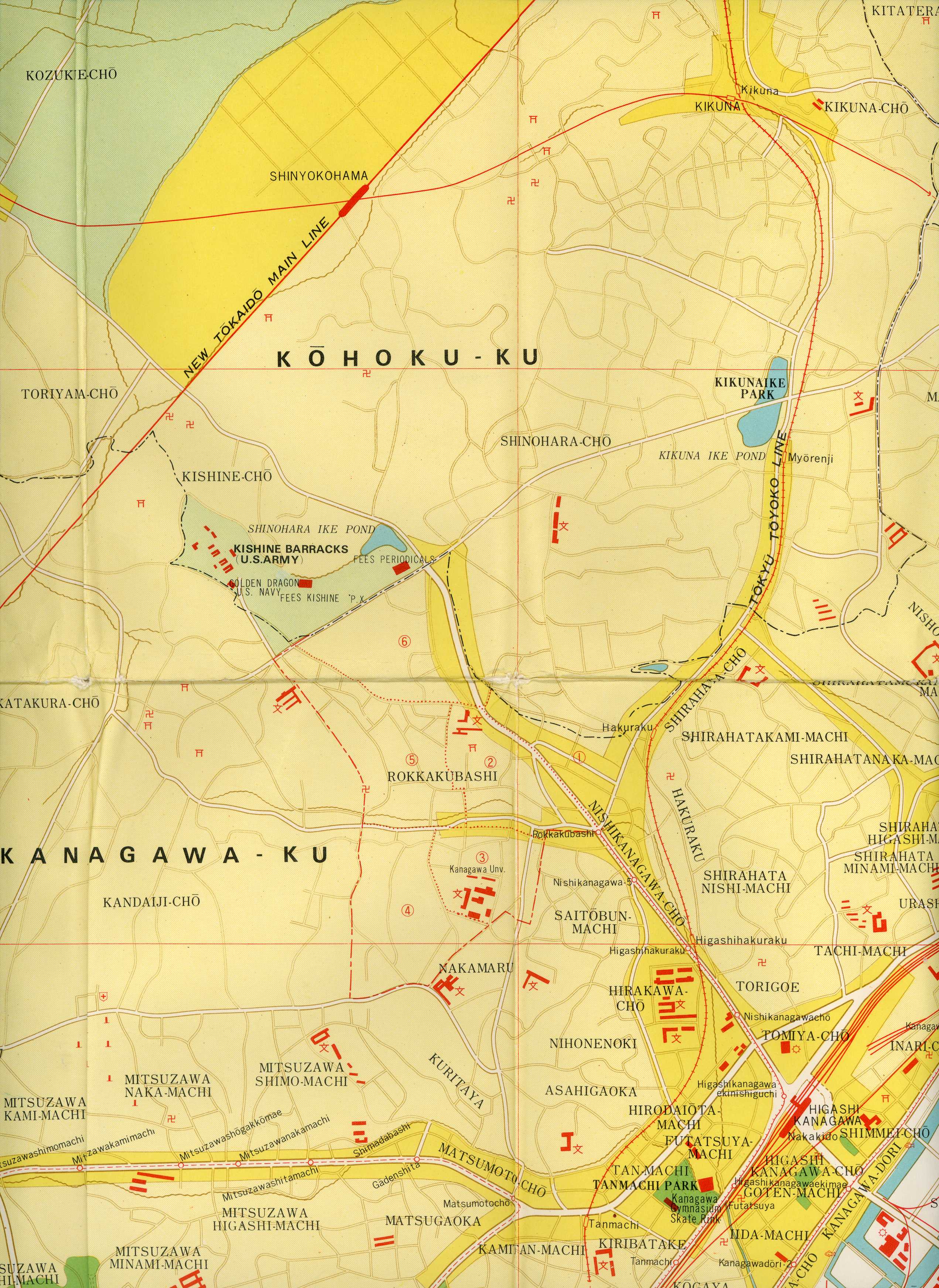 Yokohama map 1965